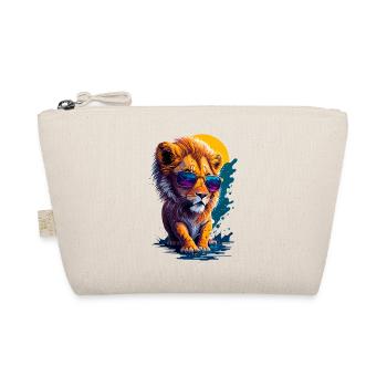 Cute baby lion - Organic Pouch - nature - Front