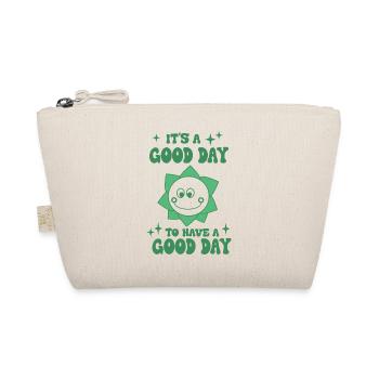 Good Day Smile Graphic - Organic Pouch - nature - Front