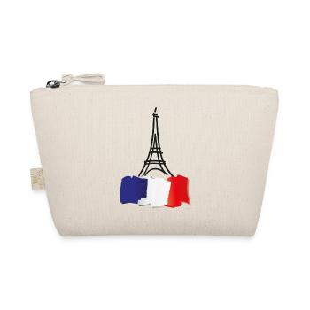 paris eiffelturm - Bio-Täschchen - Natur - Vorne