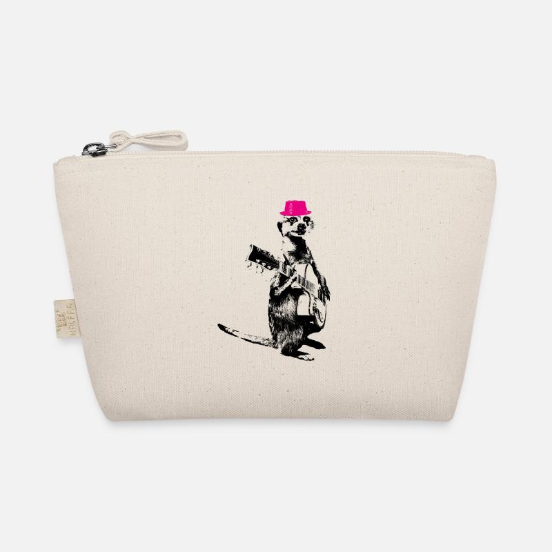 Suricate Guitariste Magenta Hat Trousse biologique