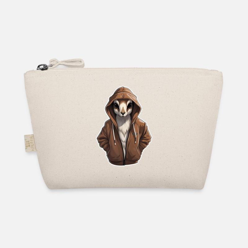 Coole Antilope in Freizeitkleidung Bio-Täschchen