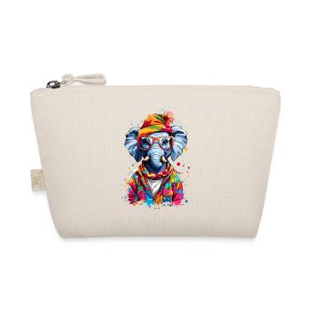 Cool Elephant - Organic Pouch - nature - Front