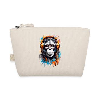 Cool monkey - Organic Pouch - nature - Front