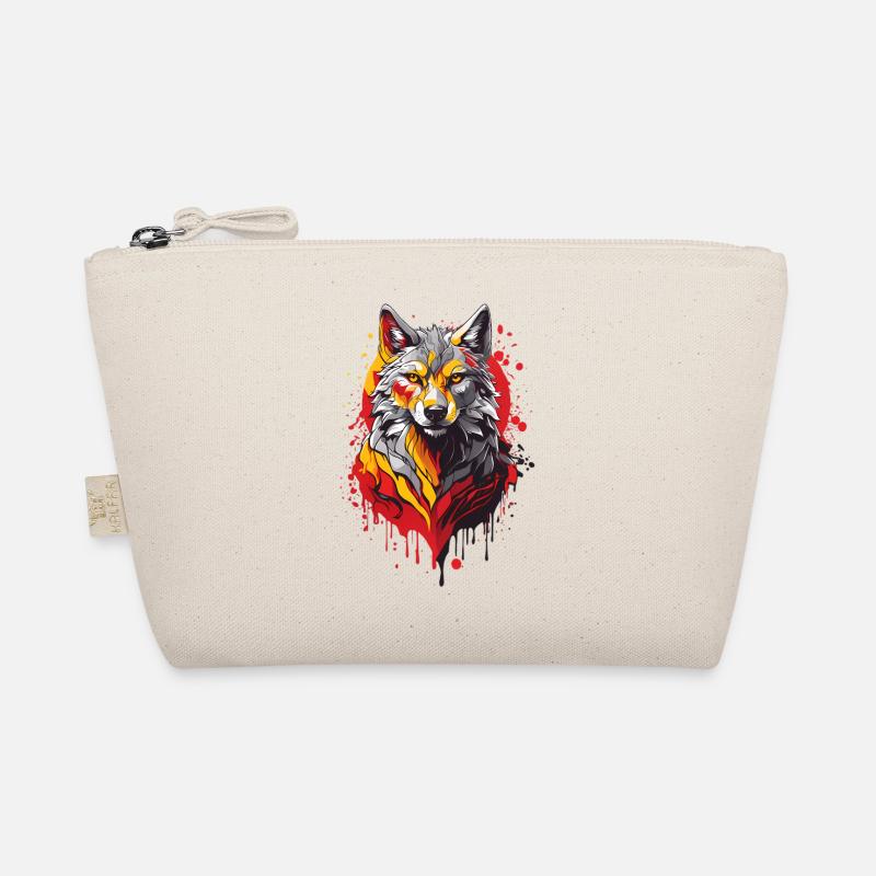 Coole Wolf Bio-Täschchen