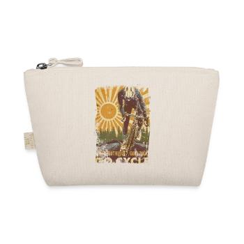 Cyclist cycling bmx bike sport mountain bike hobby - Organic Pouch - nature - Front