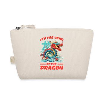 Chinesisches Neujahr Drache Vietnam I Geschenk - Bio-Täschchen - Natur - Vorne