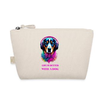 Life is Better with a Dog - Organic Pouch - nature - Front