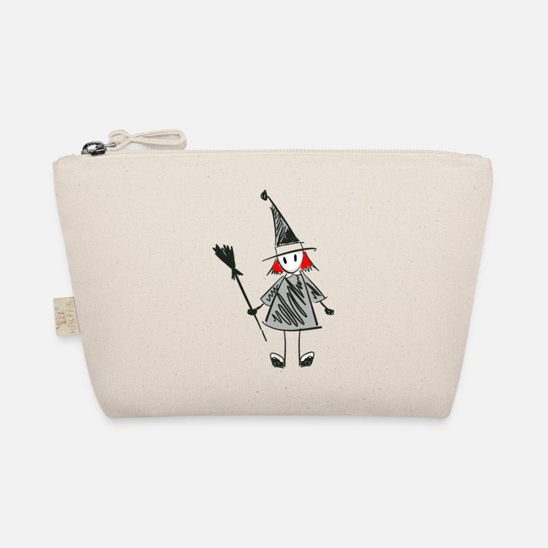 stylized witch design - Organic Pouch - nature