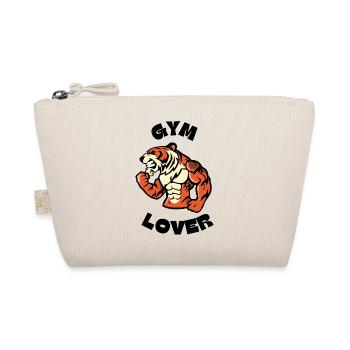 Orange Illustrated Tiger Gym Lover Weight Training - Trousse biologique - nature - Devant