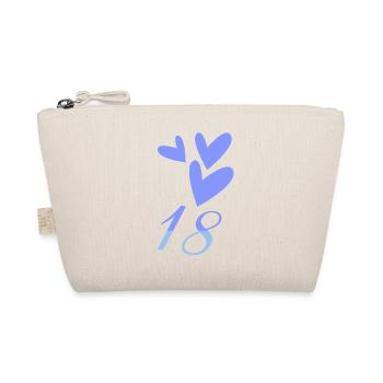 18. 18 YEARS OLD. 18th ANNIVERSARY. BIRTHDAY 18 YEARS. - Organic Pouch - nature - Front