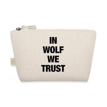 In Wolf we trust - Bio-Täschchen - Natur - Vorne