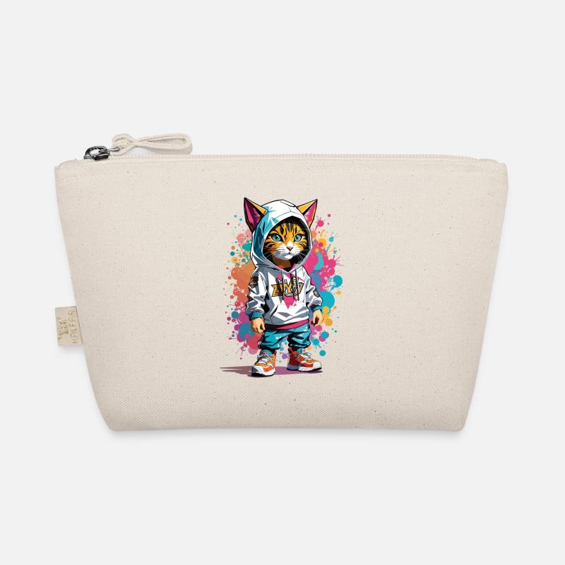 Graffiti Katze Bio-Täschchen