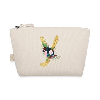 Lettre y gold floral - Trousse biologique - nature - Devant
