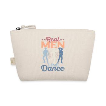 Real Men Line Dance Western Country Music - Bio-Täschchen - Natur - Vorne