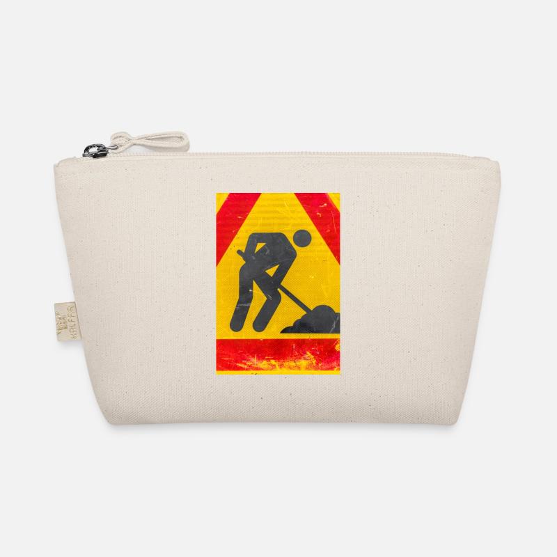 Workman road sign - Organic Pouch - nature