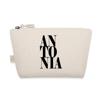 Antonia Surname First name Modern font Word Art - Organic Pouch - nature - Front