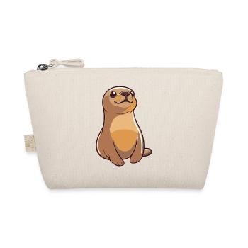 Lion de mer Cartoon Kawaii Aquarelle Illustration - Trousse biologique - nature - Devant