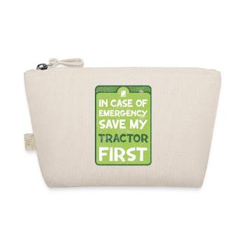In case of emergency save my tractor first. - Organic Pouch - nature - Front