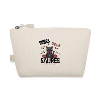 schrecklich niedliches Design süßes oder saures - Bio-Täschchen - Natur - Vorne