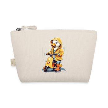 Cute duck with roller - Organic Pouch - nature - Front
