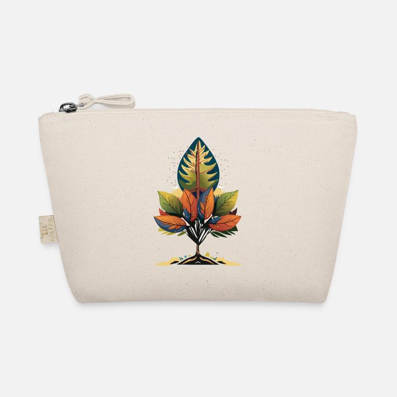 Herbst Baum Motiv - Bio-Täschchen - Natur
