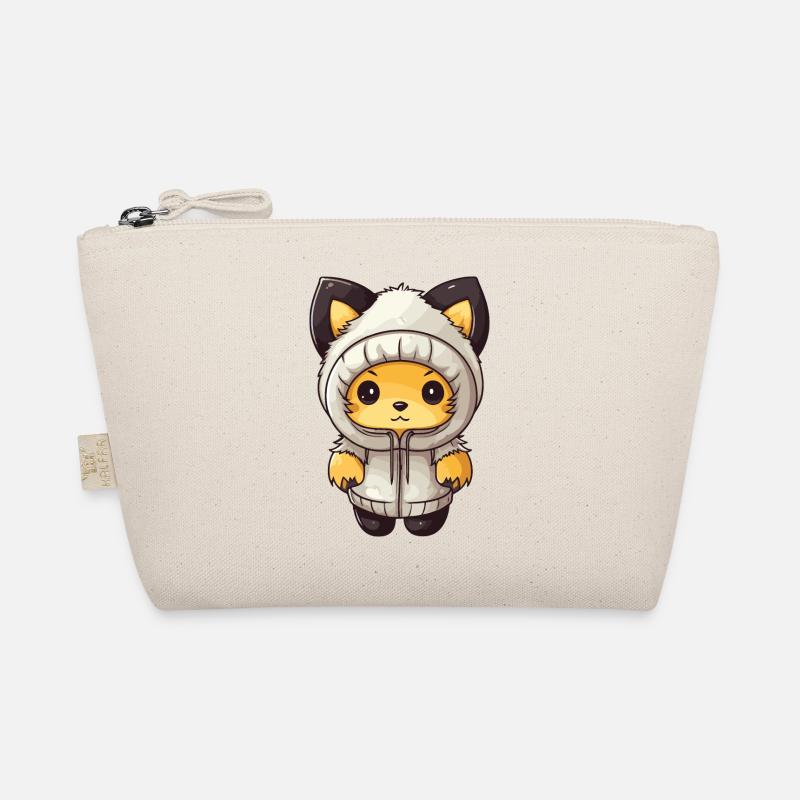 Fuchs Winter Comic Niedlich Bio-Täschchen