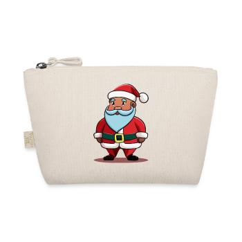 Weihnachtsmann / Weihnachten - Bio-Täschchen - Natur - Vorne