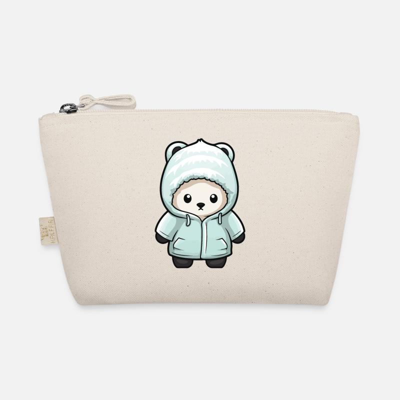 Polar Bear Winter Polar Bear Comic Organic Pouch