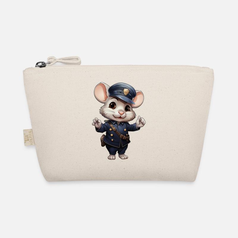 Mice Policewoman Organic Pouch