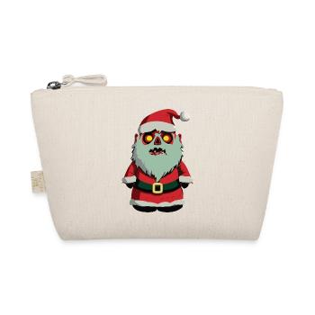 Zombie Santa Claus / Merry Christmas - Organic Pouch - nature - Front