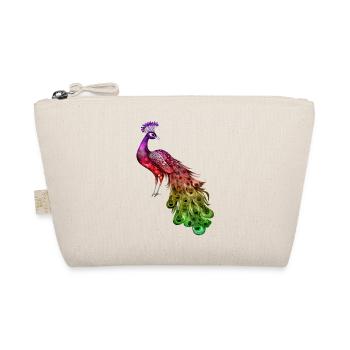peacock bird colorful beautiful fantasy colorful - Organic Pouch - nature - Front