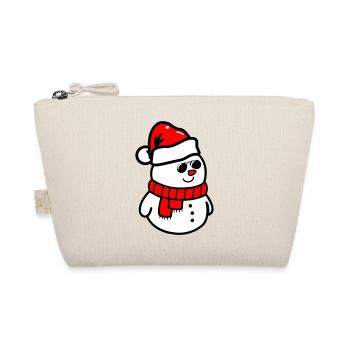 schneemann sonnenbrille - Bio-Täschchen - Natur - Vorne