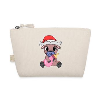 Bœuf bébé Noël - Trousse biologique - nature - Devant