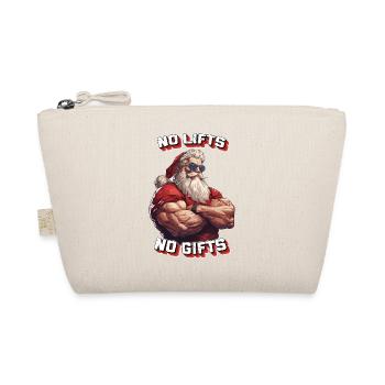 Krasser Santa - No Lifts no Gifts - Bio-Täschchen - Natur - Vorne