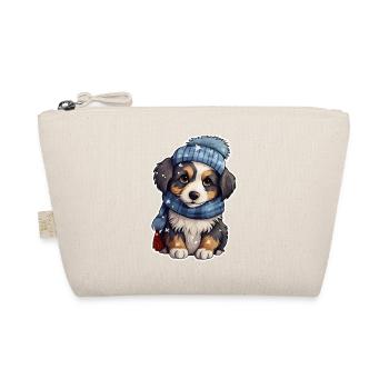 Chiot mignon en hiver - Trousse biologique - nature - Devant
