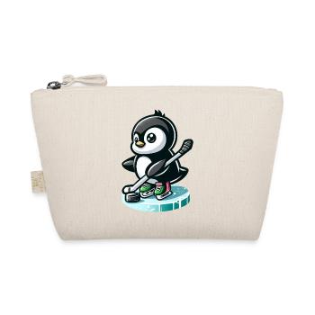 Joueur de hockey sur glace pingouin avec rondelle et - Trousse biologique - nature - Devant