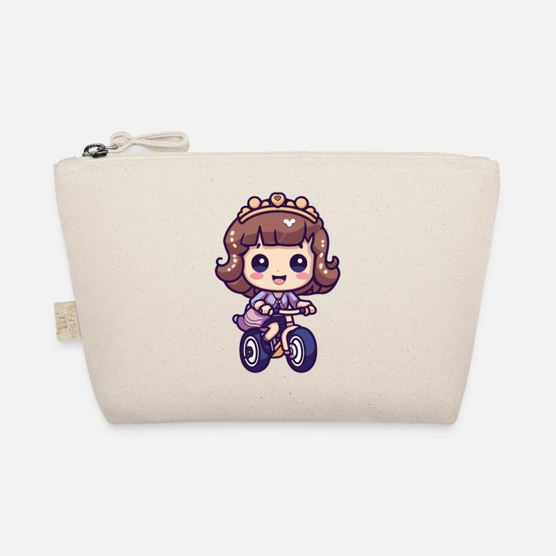 Bicycle Girl Cute Organic Pouch