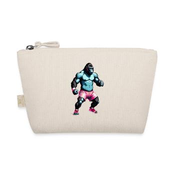 Boxing Gorilla Boxer - Organic Pouch - nature - Front