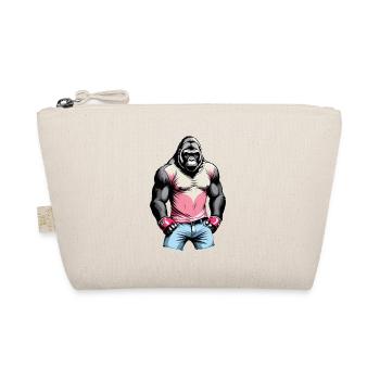 Boxing Gorilla Boxer - Organic Pouch - nature - Front