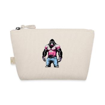Boxing Gorilla Boxer - Organic Pouch - nature - Front