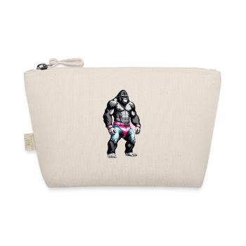 Boxing Gorilla Boxer - Organic Pouch - nature - Front