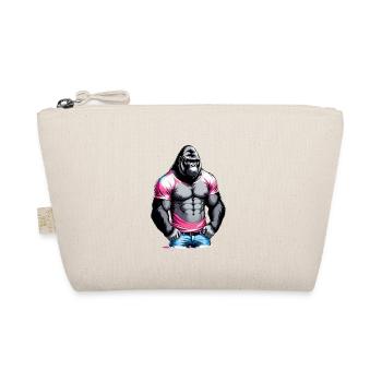 Boxing Gorilla Boxer - Organic Pouch - nature - Front