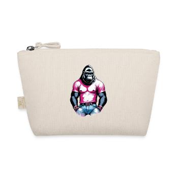 Boxing Gorilla Boxer - Organic Pouch - nature - Front