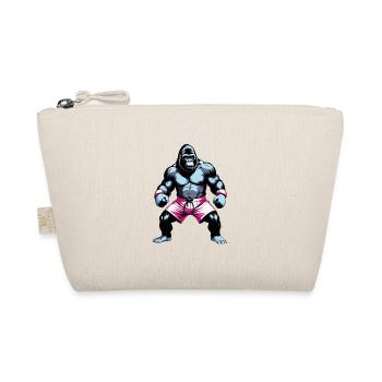 Boxing Gorilla Boxer - Organic Pouch - nature - Front