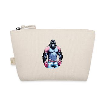 Boxing Gorilla Boxer - Organic Pouch - nature - Front
