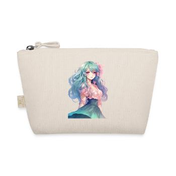 Fille d’anime aux cheveux roses - Trousse biologique - nature - Devant