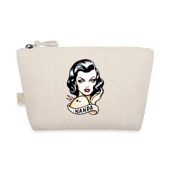 Retro Tattoo Inspired Wanda Design - Organic Pouch - nature - Front