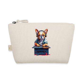 DJ Musique Bouledogue Français Dog Party - Trousse biologique - nature - Devant