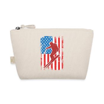 Skieur patriotique des États-Unis - Trousse biologique - nature - Devant