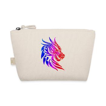 Fantasy Dragon Head Anime Tattoo Mythical Reptile - Organic Pouch - nature - Front